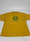 VTG John Deere Nothing Runs Like A Deere T-Shirt Yellow 2XL Men's  A69