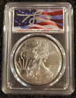 2021 (P) PCGS T-1 MS70 SILVER EAGLE EMERG ISSUE STRUCK @ PHILLY CLEVELAND FLAG