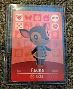 Fauna - 19 - 019 - Series 1 - Authentic Animal Crossing Amiibo Card