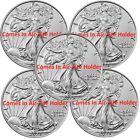 Lot of 5 - 2023 American Eagle Coins 1 oz 999 Fine Silver BU - In Stock