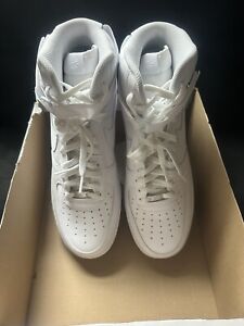 Size 15 - Nike Air Force 1 '07 High White missing box lid