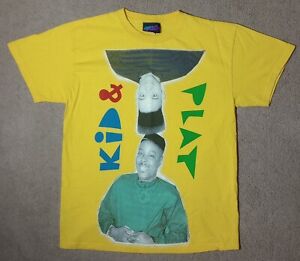 Vintage Kid & Play Original Flavor Adult (Medium) Graphic Yellow Hip-Hop T-Shirt