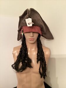 Pirates Of The Caribbean Jack Sparrow Hat Wig Halloween Costume Accessories