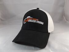 National Guard FLW College Fishing Cap Hat Black White Red Embroidered Flex M/L