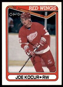 1990-91 O-Pee-Chee Joey Kocur Rookie Detroit Red Wings #55