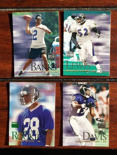 1999 SkyBox Premium Baltimore Ravens (4 Card Lot)