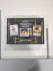 2022 Leaf Trinity Soccer Factory Sealed Hobby Box 4 Premium Autographs