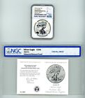 New Listing2019 S SILVER EAGLE ENHANCED REVERSE PROOF EARLY RELEASES NGC PF 70 W/COA #20627