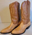 VINTAGE NOCONA MEN'S LEATHER COWBOY BOOTS, MADE IN USA, SIZE 11 D