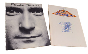 Phil Collins Face Value Vintage Sheet Music Songbook & The Best of Phil Collins