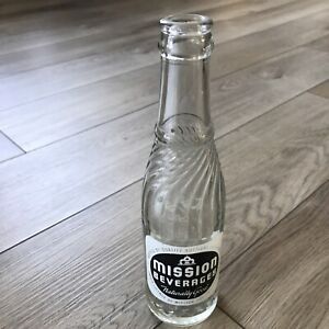 Vintage Mission Beverages Bottle 8” Orange Bottling Co Idaho “Naturally Good”