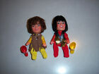 2 VTG RARE 70's Remco Toy Dolls FINGER DING Davy Jones & Mickey Dolenz MONKEES 