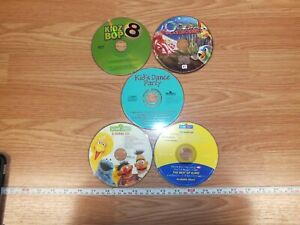 Lot of 5 Kids CD's Sesame Street/Kidz Bop.Kids's Dance Party/Ocean Playground