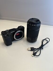 New ListingSony Alpha A6000 Mirrorless Digital Camera With 55-210mm Lens [ See Condition ]