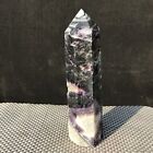1.7LB Natural purple Fluorite Crystal column quartz stick therapeutic stone