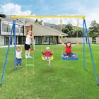 550lbs Swing Set Heavy Duty A-Frame Metal Stand 3in1 Outdoor Backyard Sets Gift