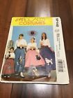 McCall's MP448 Easy Costumes Pattern Girls Poodle Skirts Size Miss XS-SM-MED-LG