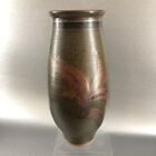 Vintage Mid Century 10.5” Signed Studio Pottery Vase Master Potter Earthy
