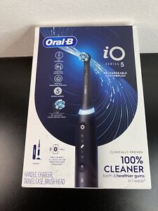 Oral-B iO Series 5 Rechargeable Electric Toothbrush Matte Black Open Box New