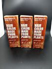 lot of 3 Naturally Brite Henna Hair Color Hair Dye In Copper Rose Color  b10