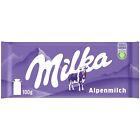 Milka Alpine Milk Chocolate Bar 3.5 Oz / 100 gr (Pack of 10)