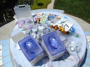 HUGE LOT- BEADS & JEWELRY SUPPLIES GLASS STONE CHARM PEARL TYPE SHELL BOOKS LOT
