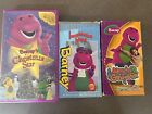 Barney Vhs Lot Movin And Groovin, Imagination Island, And Christmas Star