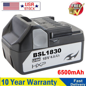 6500mAh 18V Battery For Hitachi HXP Lithium Ion BSL1850 BSL1840 BSL1830 BSL1815X