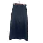 J. R. Nites by Caliendo black long skirt size 12 for women satin formal unlined