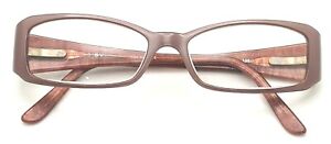 BVLGARI 470B 829 Brown Rectangle Eyeglasses 51-15 135