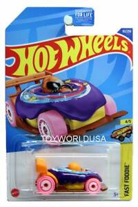 2022 Hot Wheels #82 Fast Foodie Donut Drifter w/purple topping