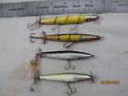 Vintage SMITHWICK DEVIL'S HORSE wood propeller bass baits old fishing lures lot