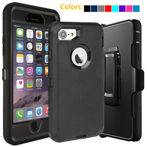 For Apple iPhone 6s 7 8 Plus Shockproof Defender Case w/Belt Clip fits Otterbox