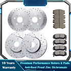 Front Rear Drilled Brake Rotors and Pads Kits for Chevy Terrain Equinox Brakes