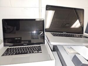 Lot of 2 Apple MacBook Pros A1286 w/box No Power Cords 15