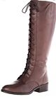 💕Lauren Ralph Lauren Brown Leather Martina Riding Boots 5 1/2 Lace Up Zipper💕