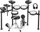 🥁 Donner DED-200 Electric Drum Set Quiet Mesh Pads Dual Zone Snare 450+ Sounds