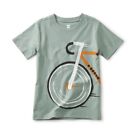 Tea Collection Boys Graphic Bicycle T Tee Shirt 8 Bike Cycle Teal Green New