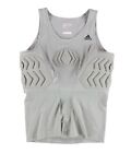 Adidas Mens Padded Compression Tank Top, Grey, XX-Large
