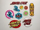Lot of 10 vintage Santa Cruz skateboarding stickers circa late 80’s PLEASE READ