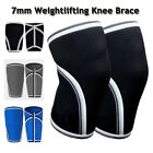 7mm Knee Compresion Sleeves Support Guard Brace Weightlifting Powerlifting Sport