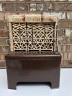 Antique Vtg. Gas space room Heater ceramic grates Cool Compact Size