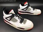 Nike Jordan 4 Retro 'Citron' Men's White/Black/Red Sneakers - Size 11.5 (+COA)