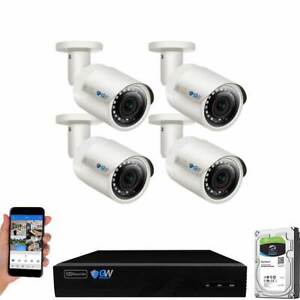 8 Channel 4K NVR 4 X 5MP PoE IP Camera Microphone Surveillance Security System