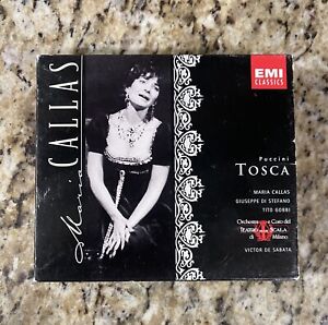 Puccini TOSCA CD EMI Classics 2 Disc Set with Booklet 1953 Callas Di Stefano NM
