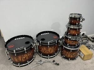 used tama starclassic drum set Molten Brown Burst Birch/walnut