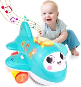 Kidpal Baby Plane Toys Electronic Musical Airplane Toy Toddlers Early Learning