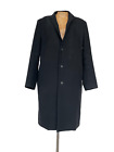 Cos Mens Regular Fit Navy Wool Blend Classic Coat Size Medium UK/US40 EU50