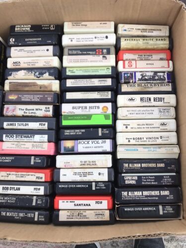 8 track tapes lot classic rock