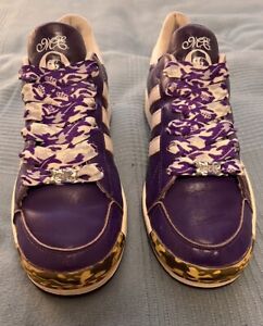 RARE Vintage 2004 Adidas Missy Elliott Rhythm Purple Shoes W8.5 (103782) EUC